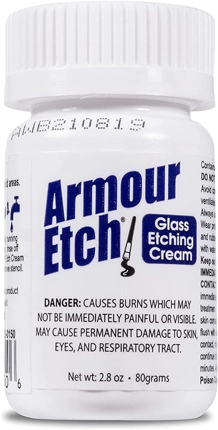 Armour crema para grabado en vidrio, 2.8 onzas