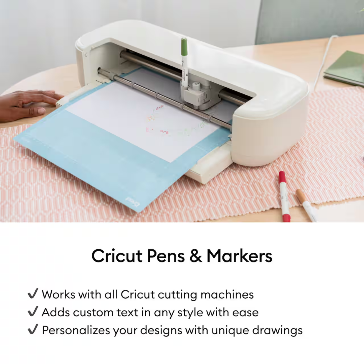 Cricut® 1.0mm Peacock Sampler Gel Pen Set + Adapter