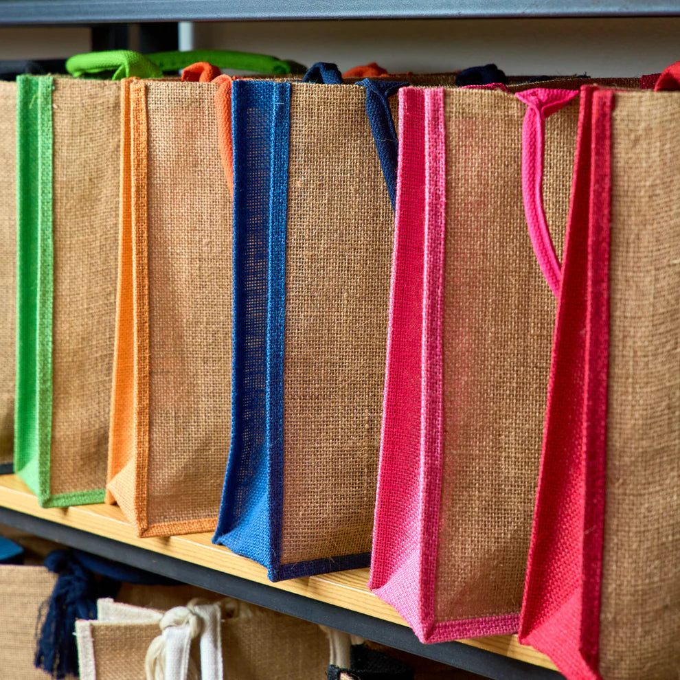 Color Edge Jute Bag