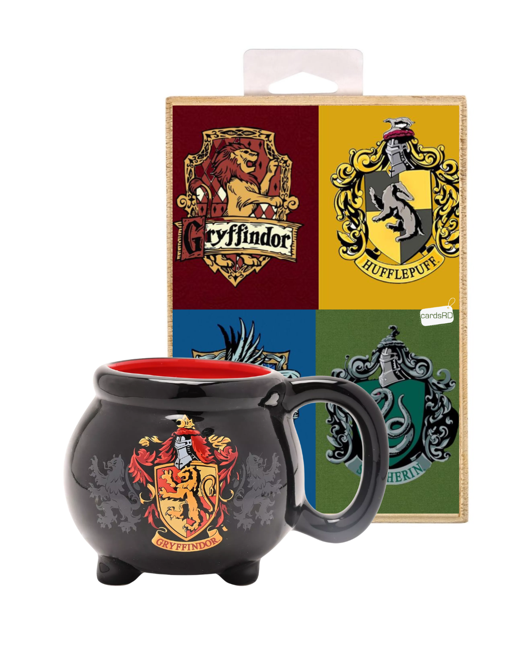 🪄 Set Hogwarts – Taza 20 oz + Maderita Decorativa 7.25” x 5”