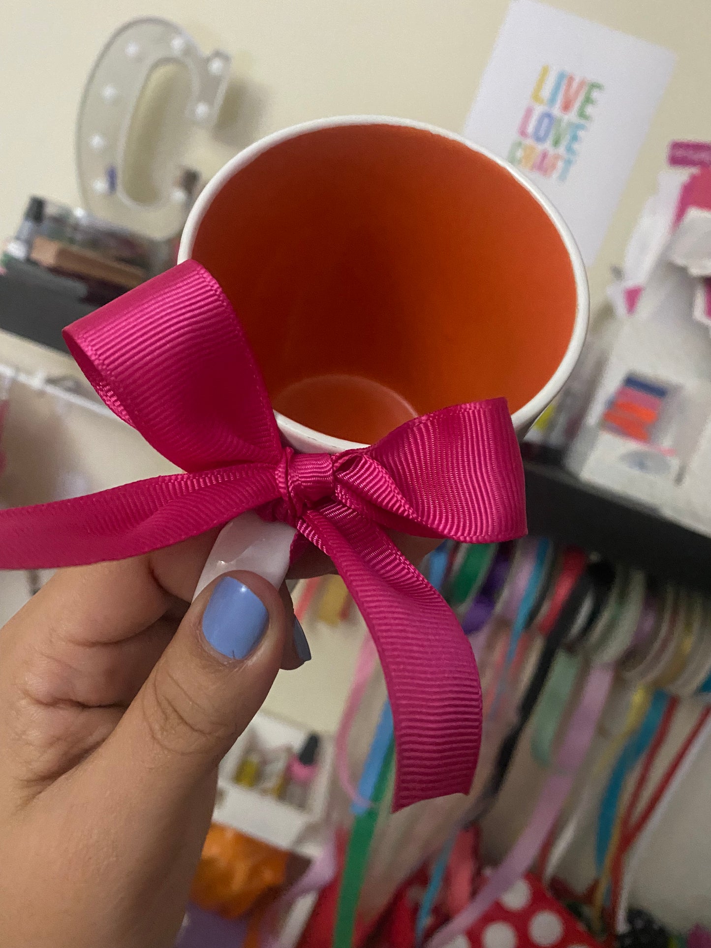 Pink and White, Mug