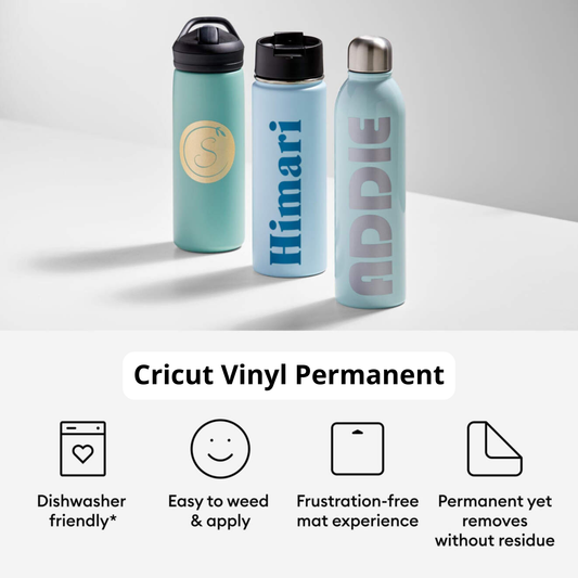 Vinil Permanente Cricut 12x12 (por hoja) + Transfer GRATIS ✨