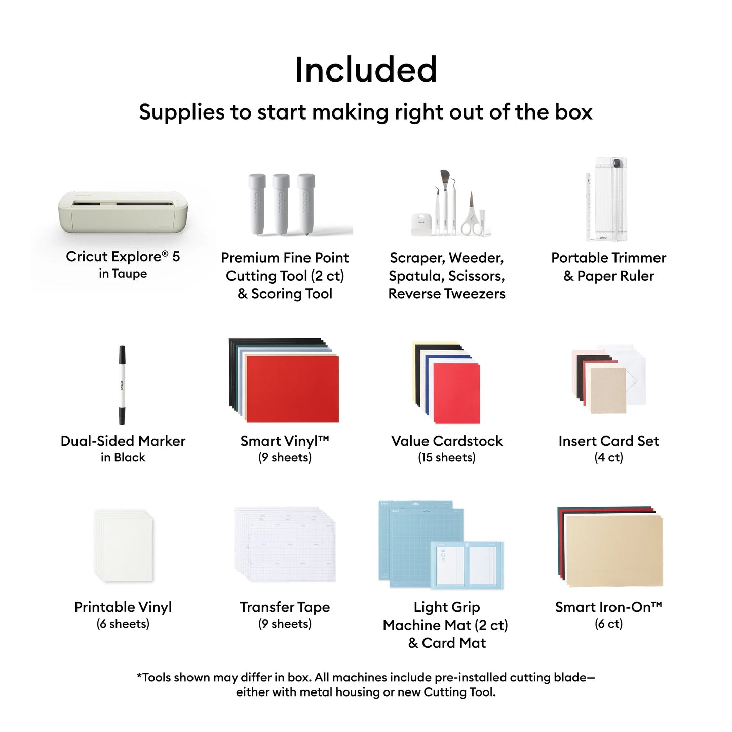 Cricut Explore® 5 + Kit Creator (Deluxe) | Más materiales, más ventas