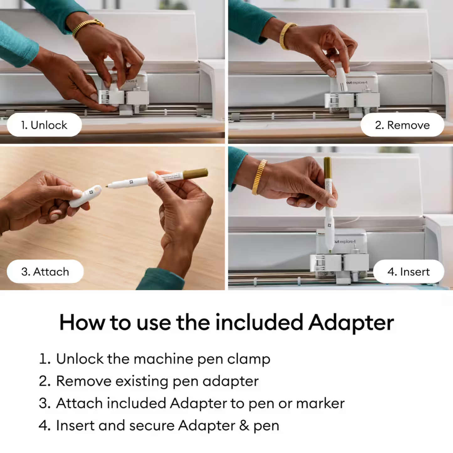 Cricut® Black Multi Pen Set + Adapter