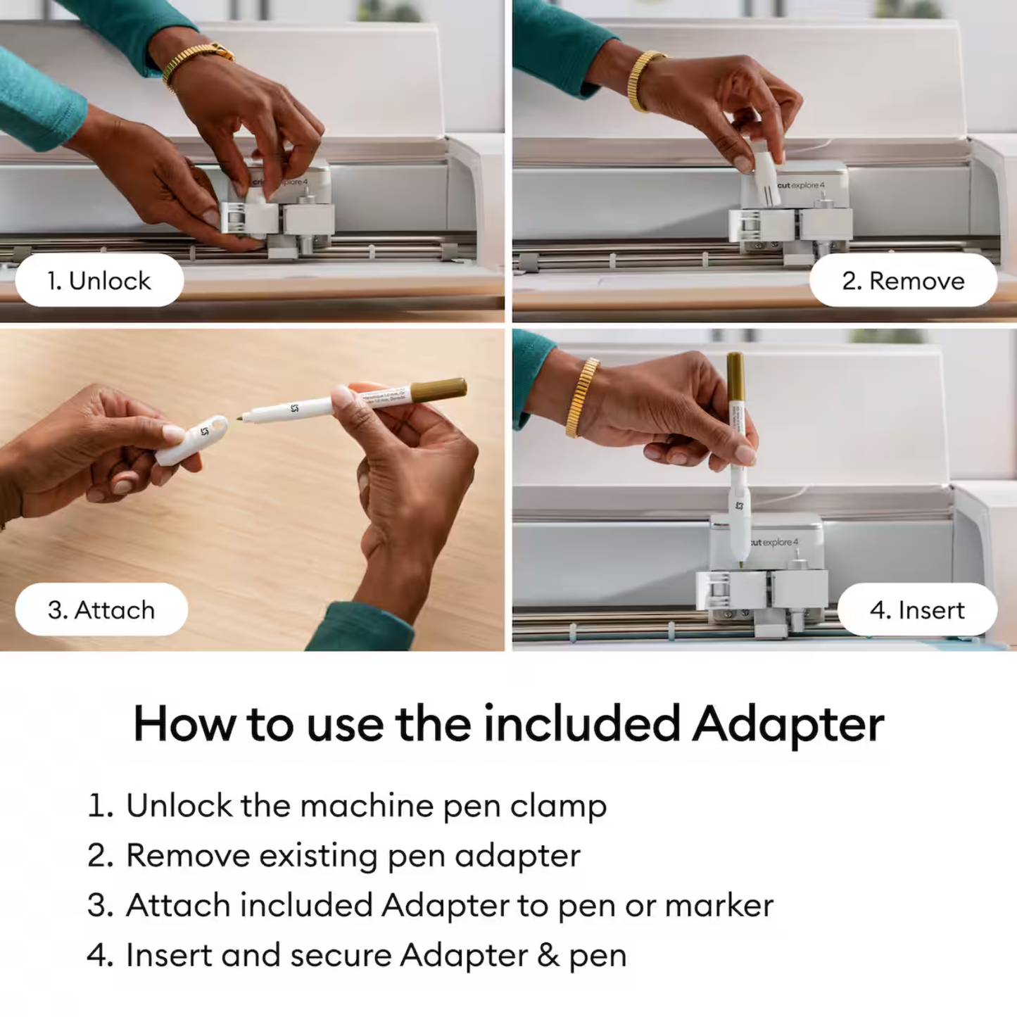 Cricut® 1.0mm Acrylic Gel Pen Set + Adapter