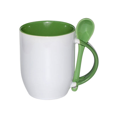 Taza de cerámica + Cuchara (11 onz).