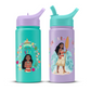 JoyJolt Botellas de Agua para Niños – Moana – Pack 2 (16 oz / 473 mL)