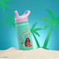 JoyJolt Botellas de Agua para Niños – Moana – Pack 2 (16 oz / 473 mL)