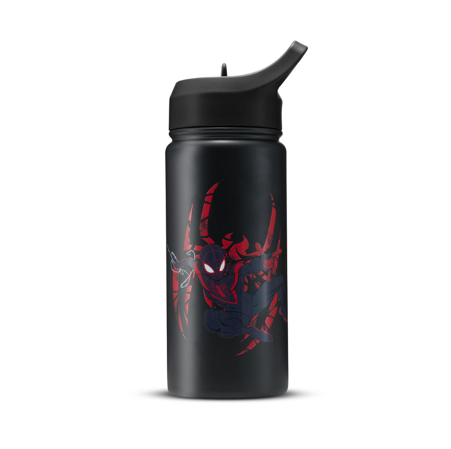 JoyJolt Botellas de Agua para Niños – Spider-Man – Pack 2 (16 oz / 473 mL)