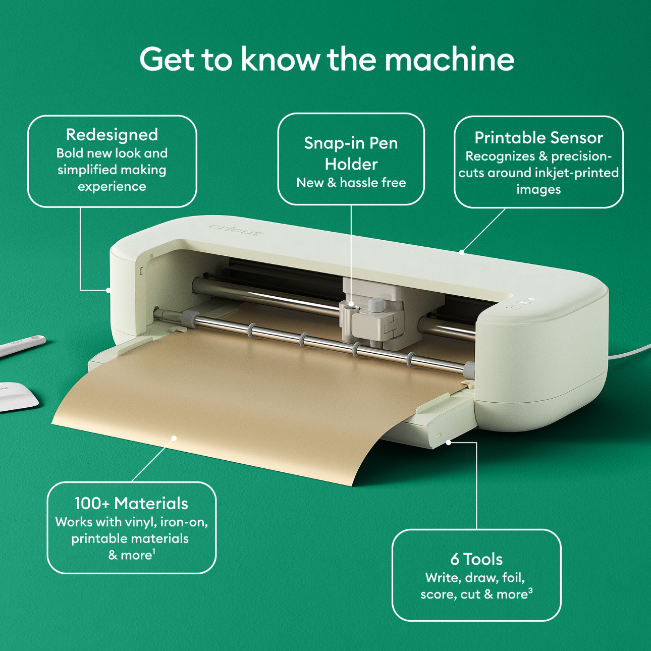 Cricut Explore® 5 + Kit Creator (Deluxe) | Más materiales, más ventas