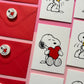 Snoopy Lovers – Set de 6 Tarjetas con Sobre y Borra