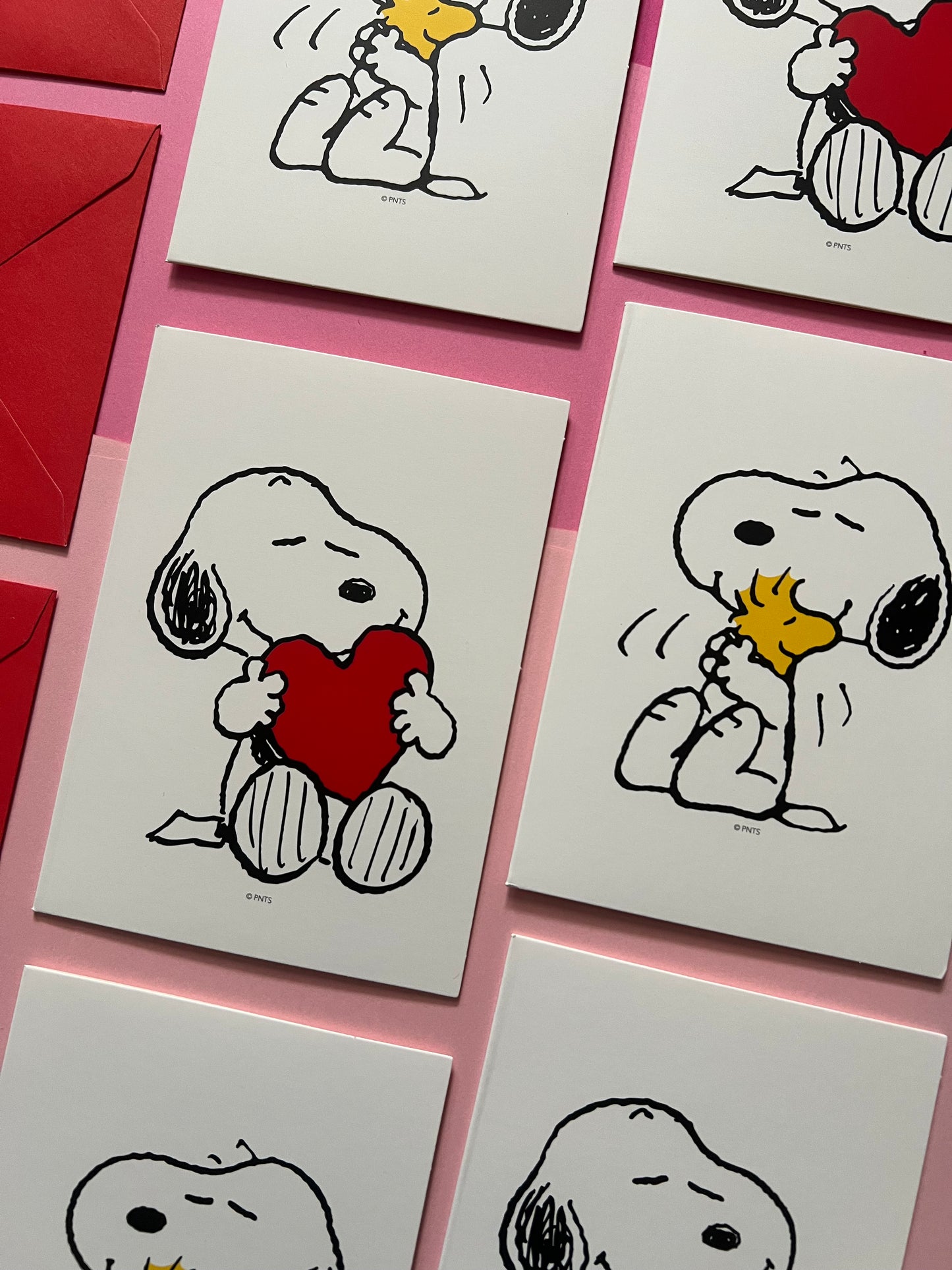 Snoopy Lovers – Set de 6 Tarjetas con Sobre y Borra