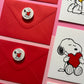 Snoopy Lovers – Set de 6 Tarjetas con Sobre y Borra