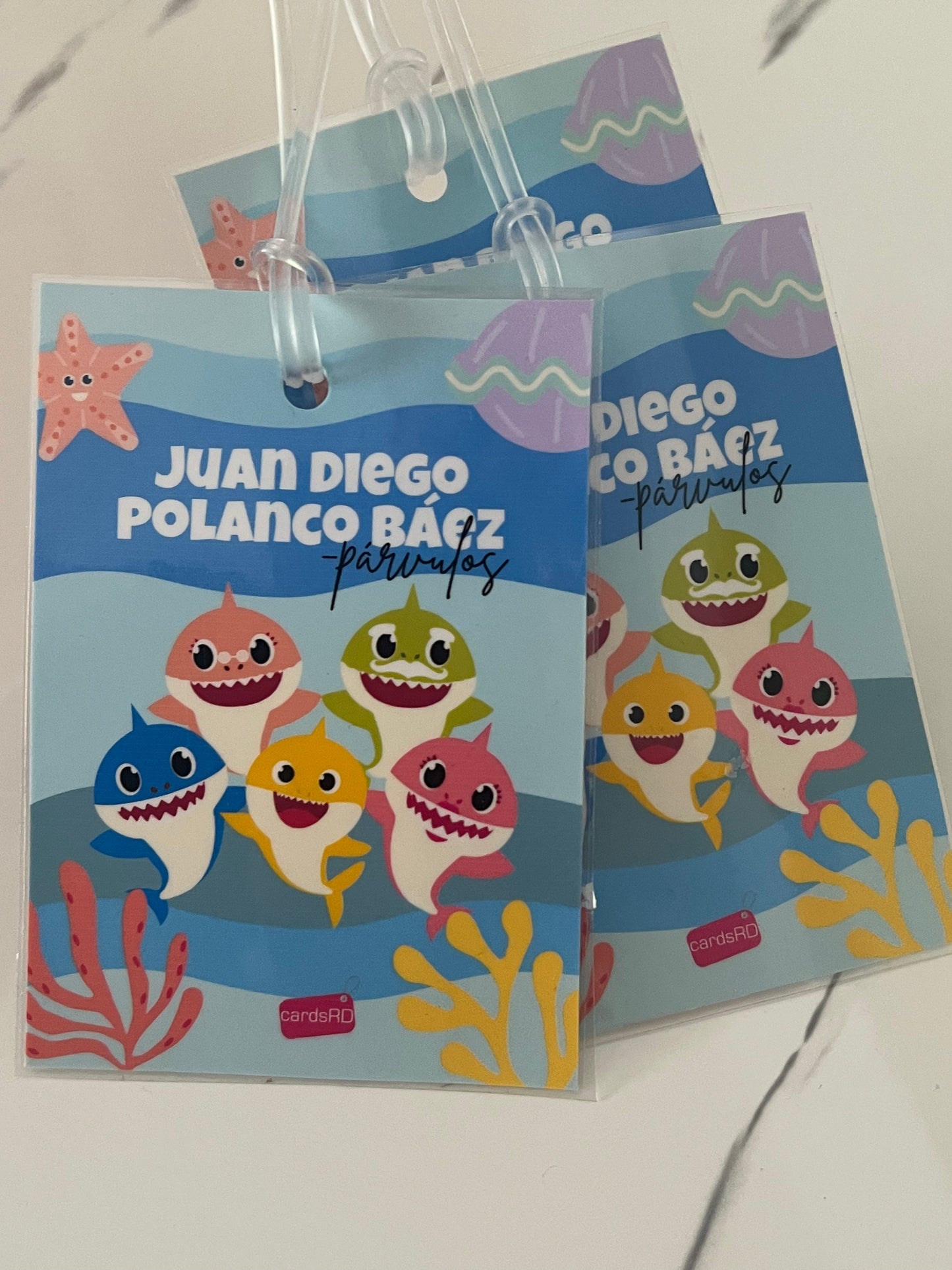 Tags plastificados.