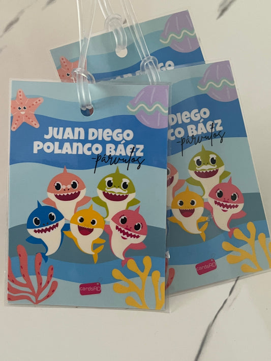 Tags plastificados.