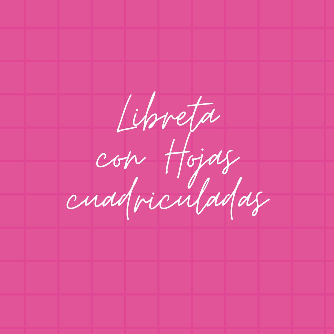 Libreta con Hojas Cuadriculadas