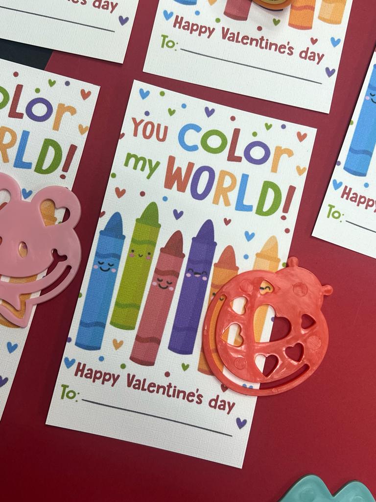 You Color My World - Stamps or Booksmarks.