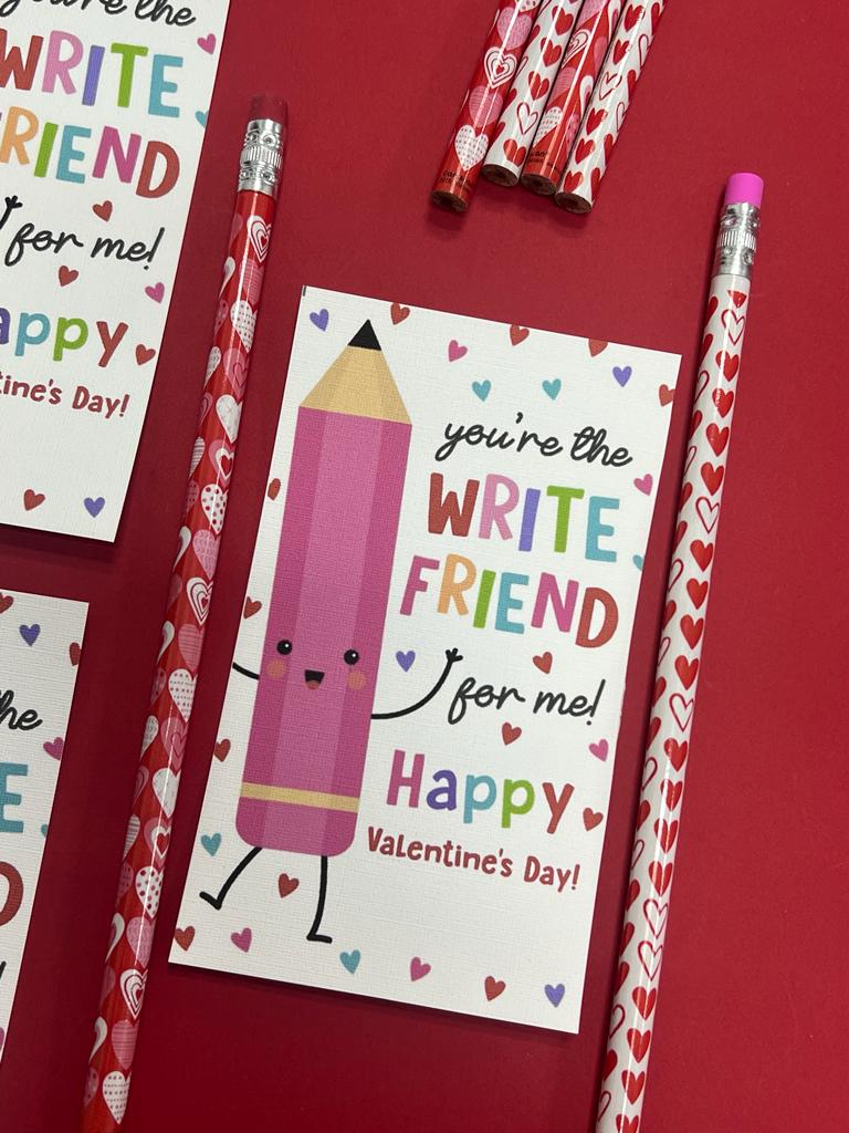You´re WRITE FRIEND + Pencil.
