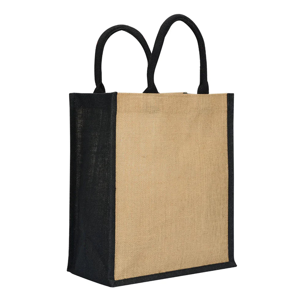 Color Edge Jute Bag