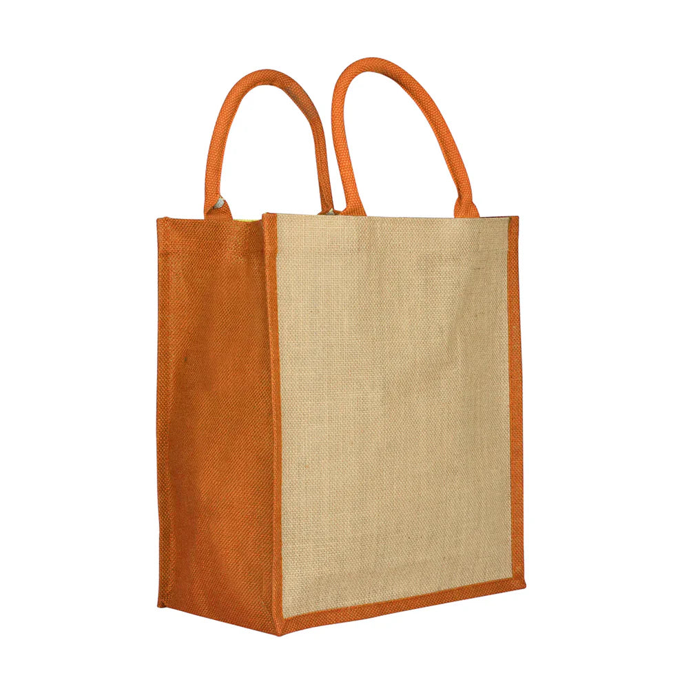 Color Edge Jute Bag