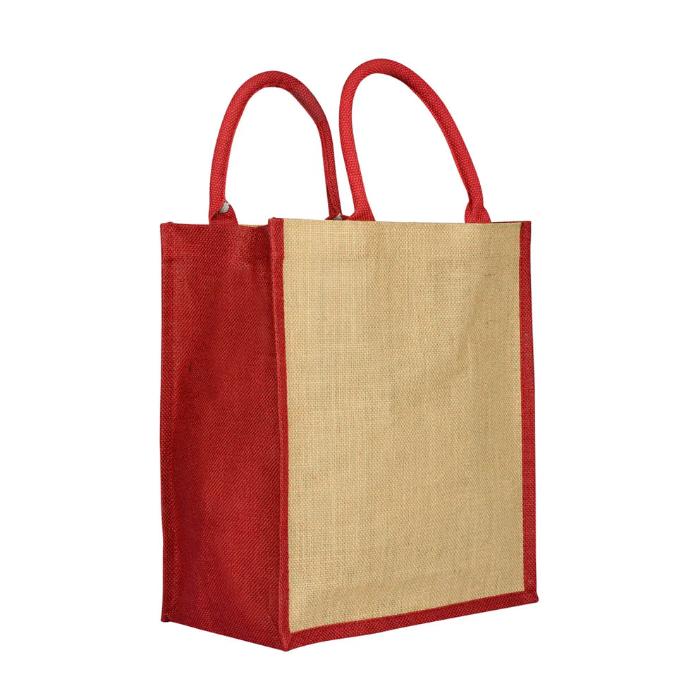 Color Edge Jute Bag