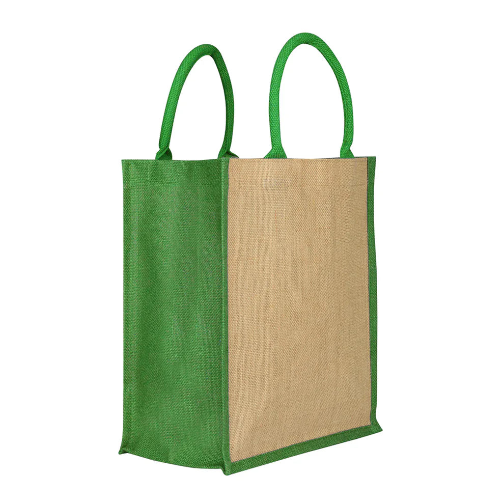 Color Edge Jute Bag