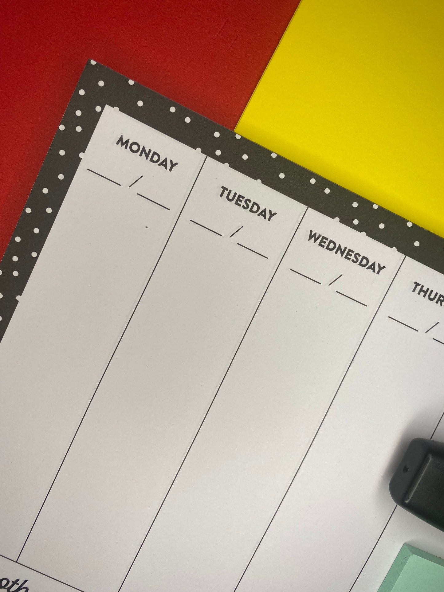 Planner, Black/Colorfull