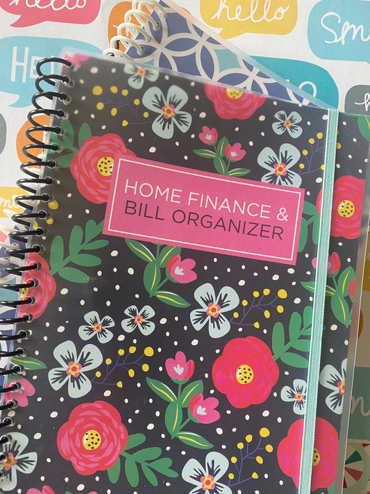 Bill Organizer (Home Finance) - Floral Pink