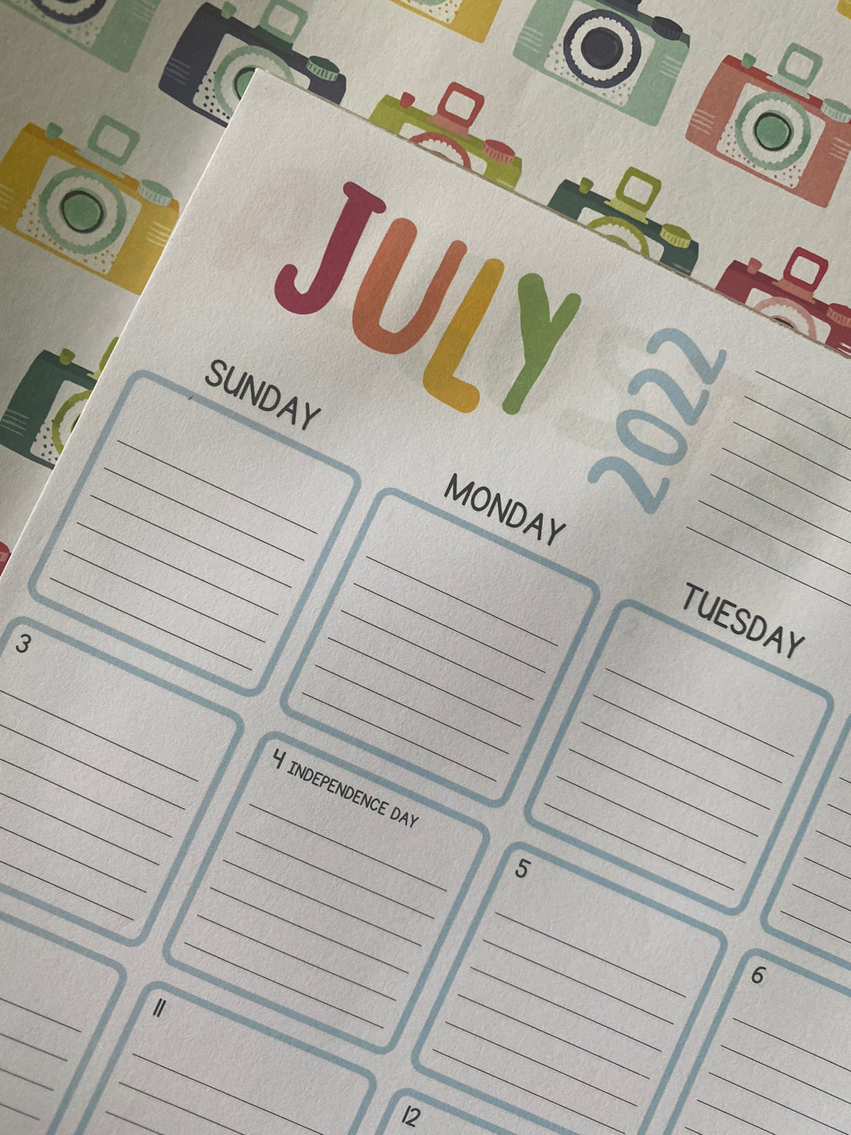 Colorfull Desktop Calendar-