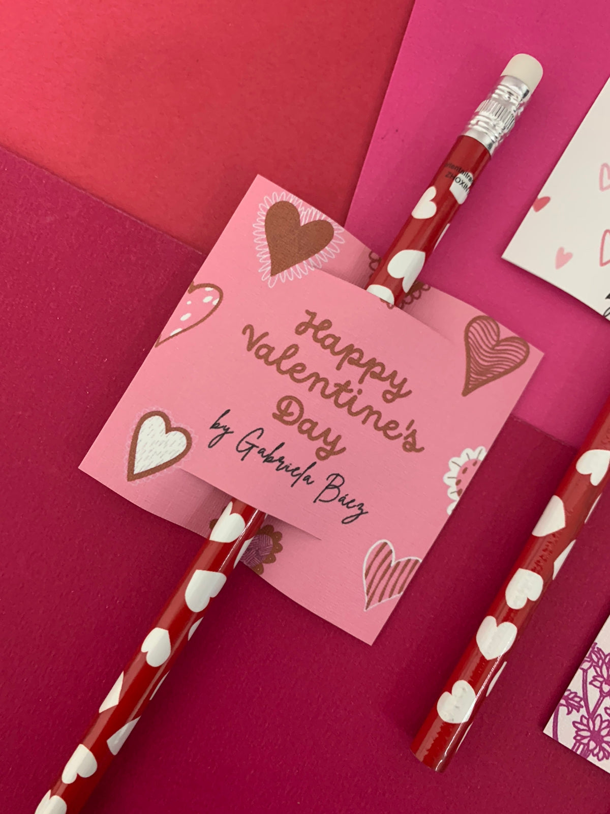 Pencil Valentines