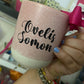Pink and White, Mug
