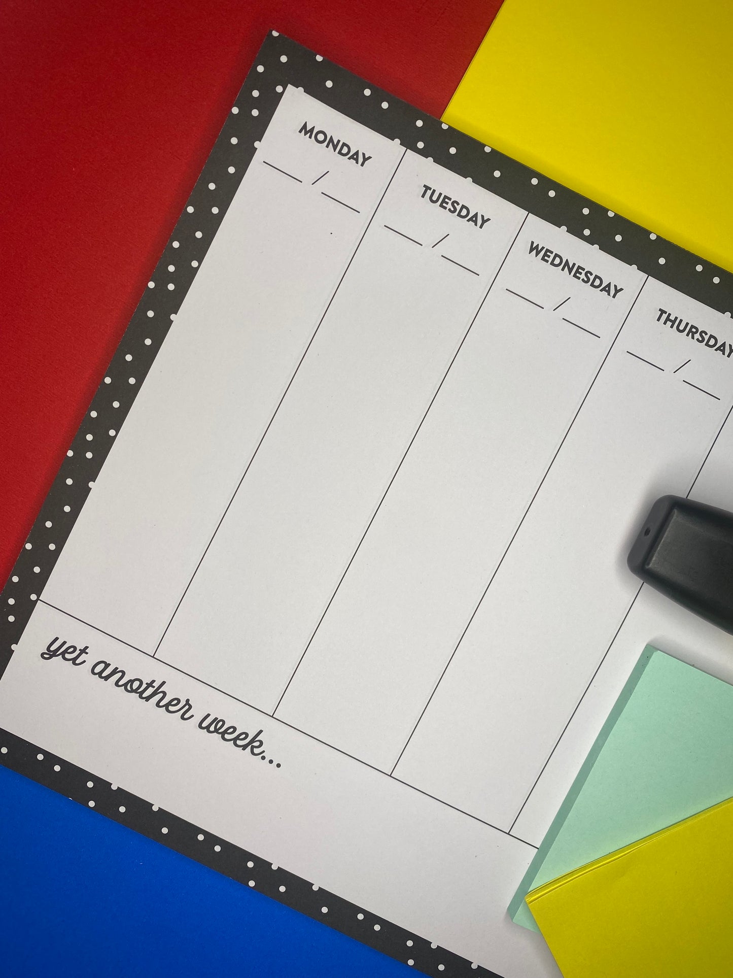 Planner, Black/Colorfull