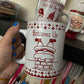 White and Red Christmas, Mug