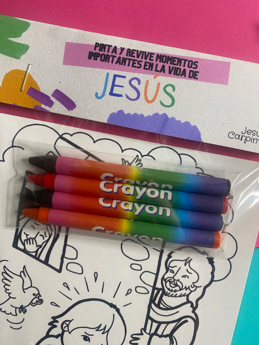 Colorea la vida de Jesús