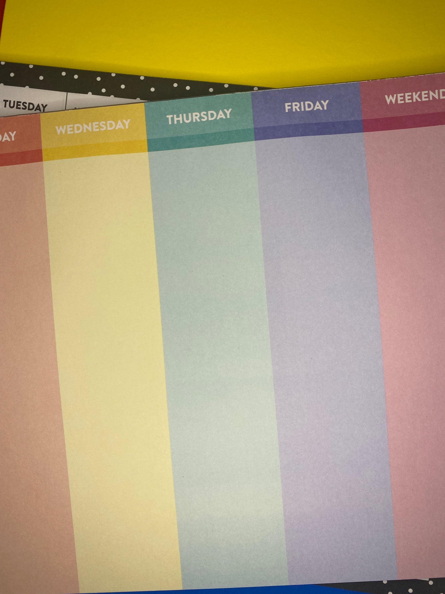 Planner, Black/Colorfull