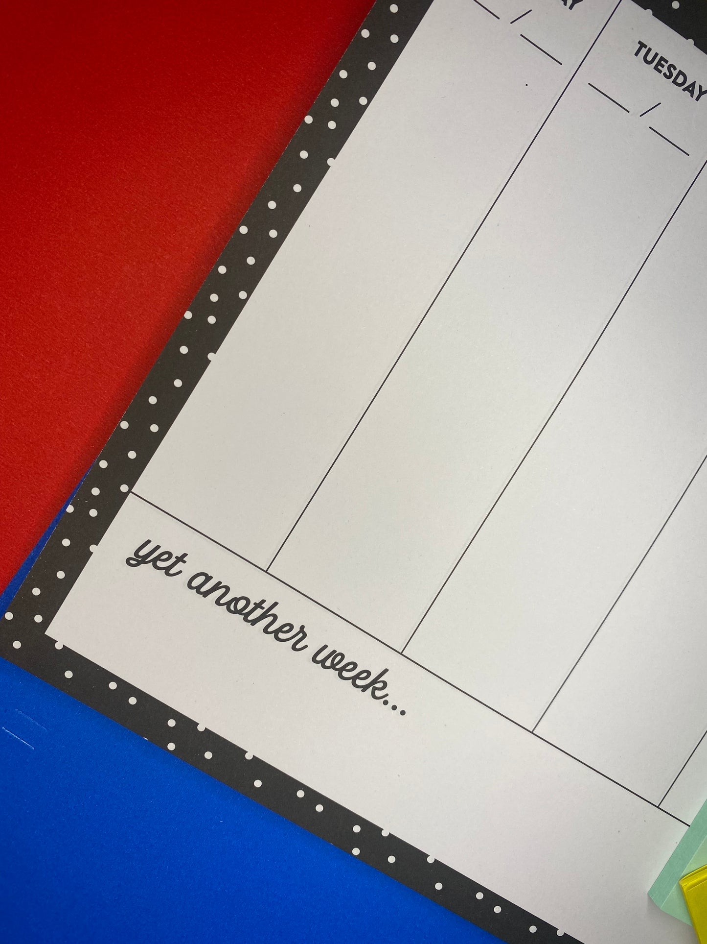Planner, Black/Colorfull